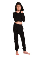 Children's black pump sweatpants.