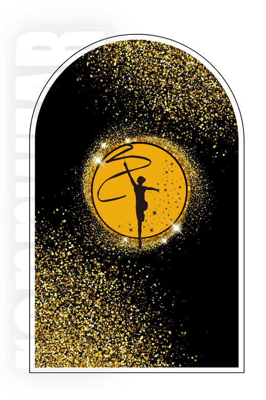 GOLDEN DUST "GYMNASTICS" - Pokrowiec na odzież strój startowy | rennWEAR