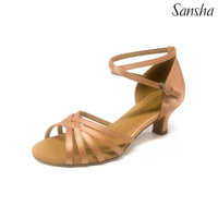 Buty damskie do łaciny taneczne BR200017S CANADIENNE - jasny cielisty