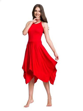 Square Dress - Red