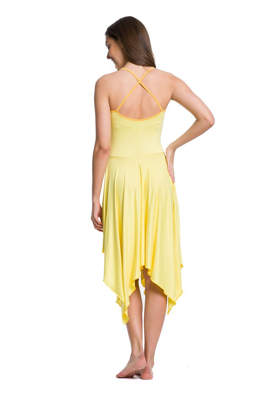 Square Dress - Lemon