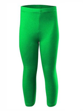 3/4 Sport Leggings - Women's, Men's, Children's Cotton Green