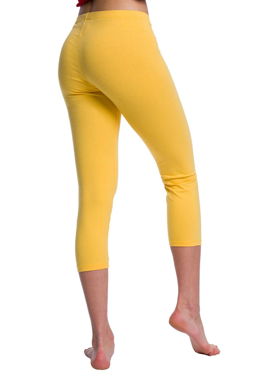 3/4 Sport Leggings for Women, Men and Children - Cotton - Yellow