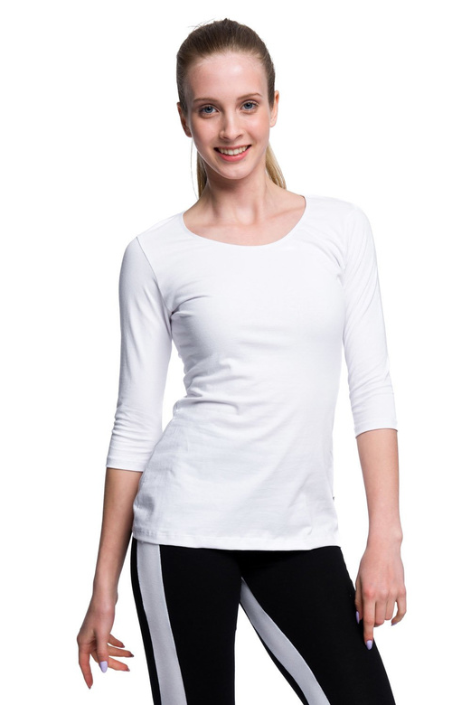 3/4 Sleeve Shirt - White