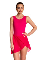 Chiffon Tie-Up Ballet and Gymnastics Training Skirt - Fuchsia