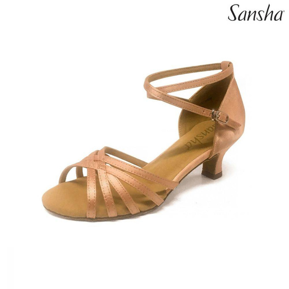 Buty damskie do łaciny taneczne BR200017S CANADIENNE - jasny cielisty