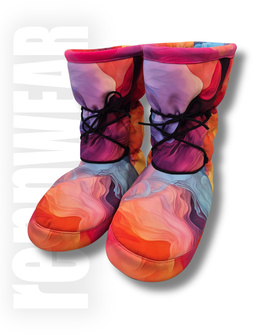 COLORFULL | Booties | Botki | Ciepłe Buty do rozgrzewki | Ocieplacze | unicorn | rennWEAR