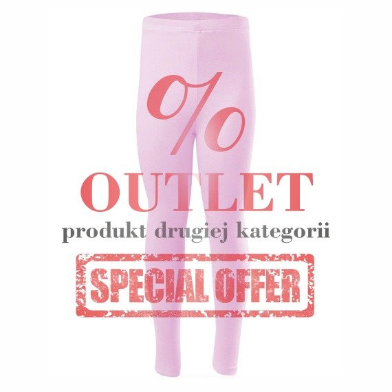 OUTLET Long Cotton Pink Leggings