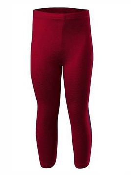 Sport 3/4 Leggings for Women, Men and Children in Cotton Bordeaux