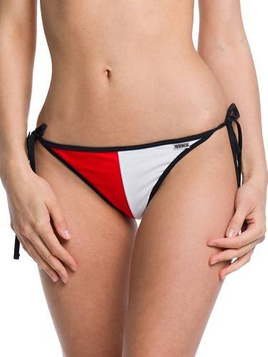 Swimsuit BIKINI Bottom White-Red