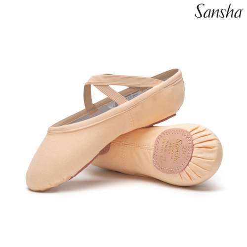 Sansha split sole ballet slippers JULI S23c róż baletowy
