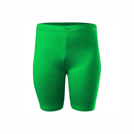 Legginsy krótkie sportowe damskie męskie dziecięce bawełniane zielony