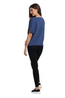 Bluzka T-shirt oversize jeansowy